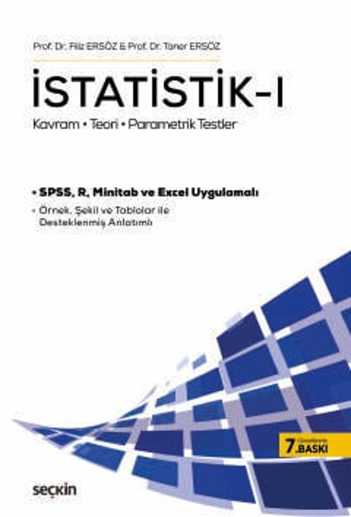 İstatistik - I Kavram - Teori - Parametrik Testler Prof. Dr. Filiz Ersöz,Prof. Dr. Taner Ersöz 7. Baskı, Haziran 2026