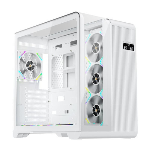 RT7 BEYAZ DIGITAL 850W 80+ GOLD FULL MODÜLER 4X12CM ARGB 3 TARAFLI TEMPERLİ CAM USB 3.0 - TYPE C ATX KASA