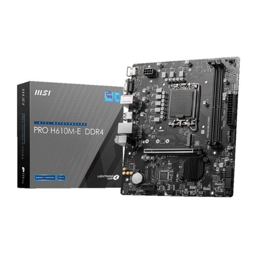 PRO H610M-E DDR4 3200MHZ 1XVGA 1XHDMI 1XM.2 USB 3.2 MATX 1700P (12. / 13. VE 14. NESİL İŞLEMCİ UYUMLU)