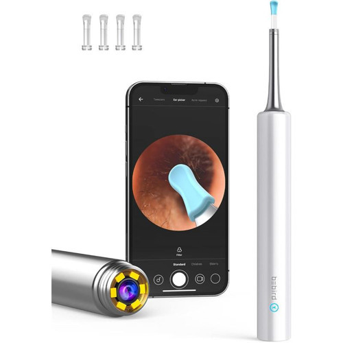 BEBIRD T5 3MP KAMERA 3.5MM LENS ŞARJLI WIFI GÖRÜNTÜLÜ KULAK TEMİZLEYİCİ BEYAZ RENK