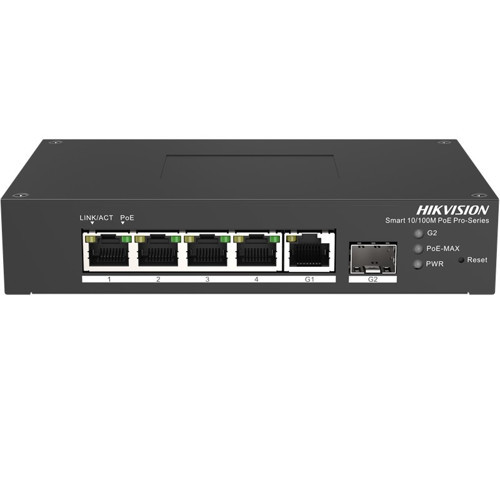 HIKVISION DS-3T1306P-SI/HS 4 PORT 10/100+1 PORT RJ45/1 PORT SFP UPLINK YÖNETİLEBİLİR 60W POE ENDÜSTRİYEL SWITCH
