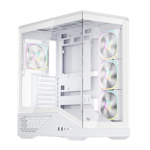 GM7 BTF BEYAZ 750W 80+ BRONZE ARGB 4X12CM FAN TEMPERLİ CAM USB 3.0 TYPE-C ATX KASA