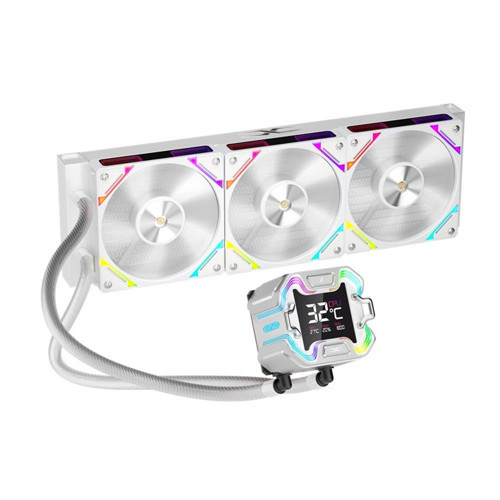 X STARSHIP E X360E MM BEYAZ ARGB DİJİTAL EKRAN AM5 / LGA 1851 İŞLEMCİ SIVI SOĞUTUCU