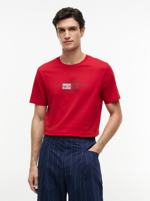 SCRIPT FLAG REGULAR TEE