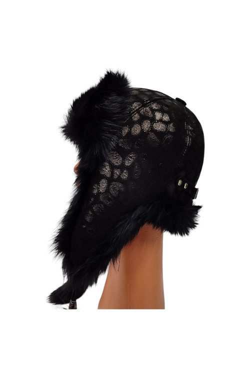 Hakiki Deri Kürklü Premium Ushanka