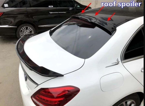 Mercedes W205 Cam Üstü Spoiler Siyah Boyalı 2015