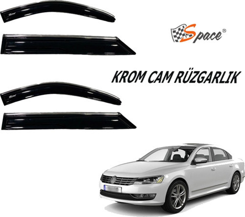 Krom Cam Rüzgarlığı Volkswagen Passat B7 2011-2018 / Caru406