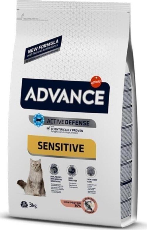 Sensitive Somonlu Yetişkin Kedi Maması 3kg