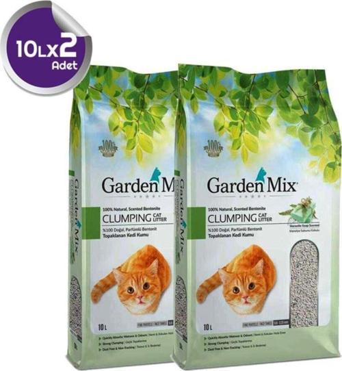 Bentonit Marsilya Kokulu Kedi Kumu Ince 10 Lt X2