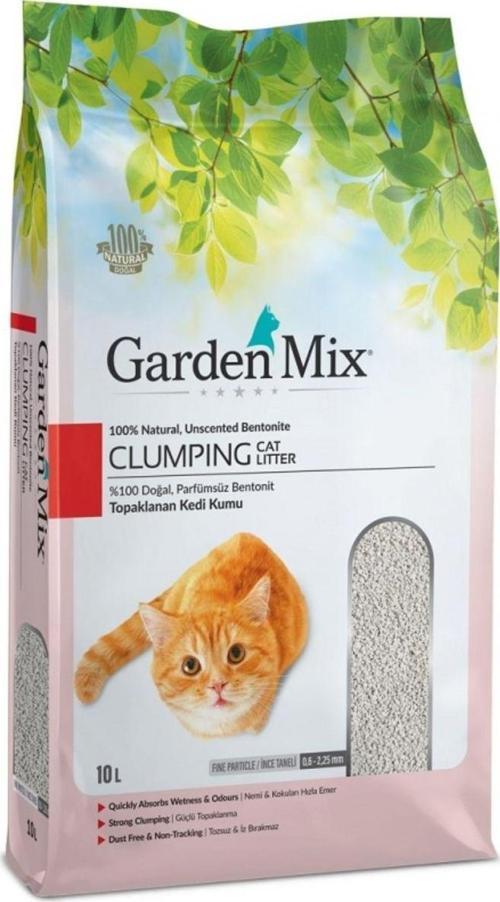 Bentonit Parfümsüz Ince Kedi Kumu 10 Lt 2 Li Paket