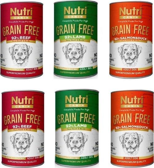 Tahılsız 3 Çeşit Karma Köpek Konserve 400 Gr. X 6 Adet
