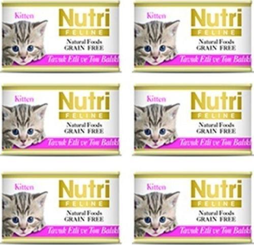 Yavru Kedi Konservesi Tavuk Etli ve Ton Balıklı 85 gr 5+1