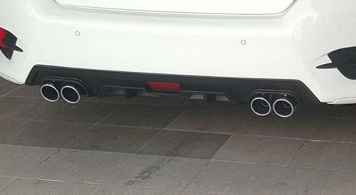 Honda Civic Fc5 Uyumlu Arka Tampon Difüzörü 4 Çıkış Egzoz Siyah
