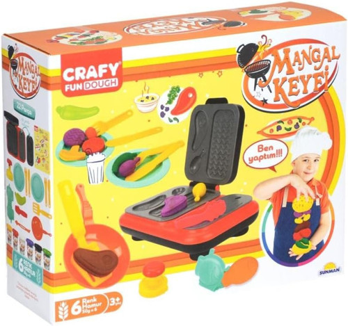 Oyun Hamur Set Mangal Keyfi 6X50Gr 22 Parça Büyük