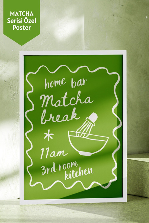 x Luminara Studio Home Bar Matcha Break 11am 3rd Room Kitchen Poster