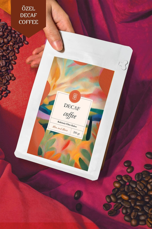 Decaf Coffee - Kafeinsiz Çekirdek Kahve, 200 gr