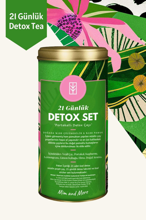 21 Günlük Portakallı Detox Çayı Detox Set
