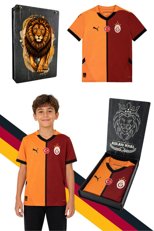 Home Jersey Replica J Kırmızı Unisex Çocuk Forma UV Kutu Hediyeli