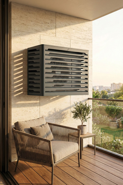 Klima Motoru/Dış Ünite Gizleme/Koruma Kafesi M 18000 BTU - 24000 BTU 110x56x85(H) Radius