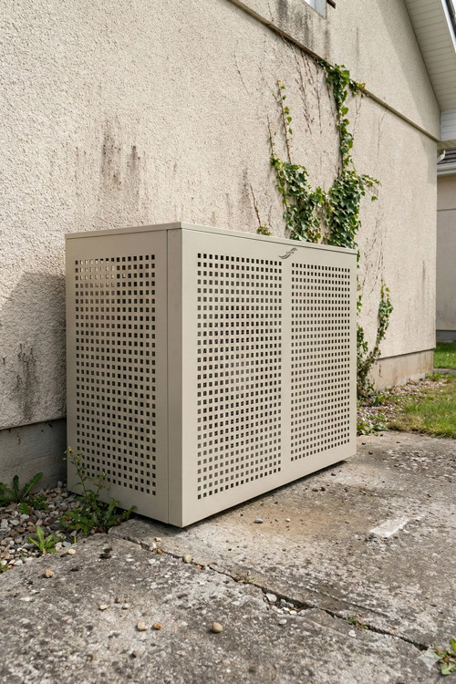 Klima Motoru/Dış Ünite Gizleme/Koruma Kafesi XS 7000 BTU - 9000 BTU 86X44X65(H) Alüminyum Square