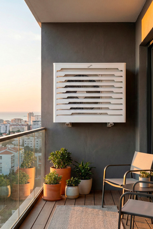 Klima Motoru/Dış Ünite Gizleme/Koruma Kafesi S 9000 BTU - 18000 BTU 98x50x70(H) Alüminyum Radius