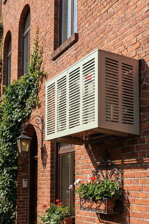 Klima Motoru/Dış Ünite Gizleme/Koruma Kafesi XL 120x62x150(H) Alüminyum Slotted