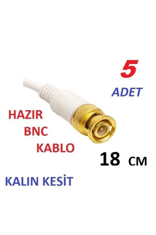 50 Adet Bnc Hazır Kablo Bnc Jack Cctv Ahd Kamera Dvr Nvr Bnc Uç