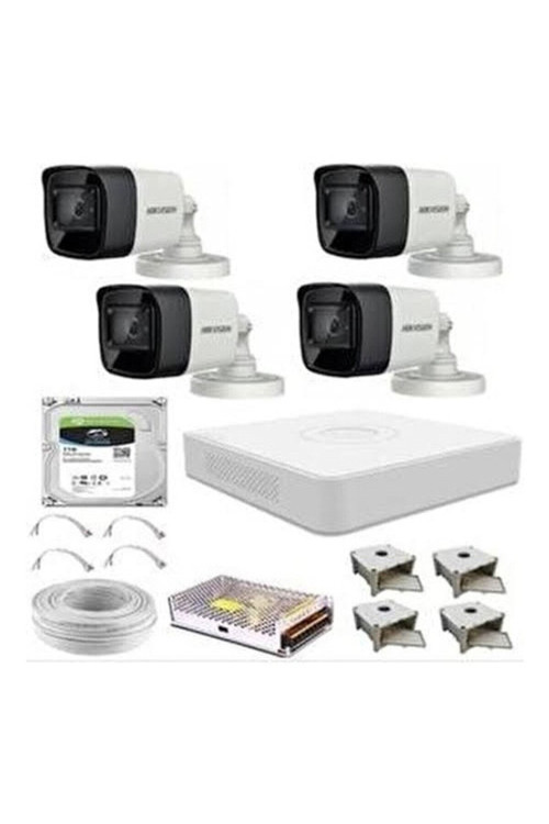 4 Adet Bullet Full Hd Kameralı Set