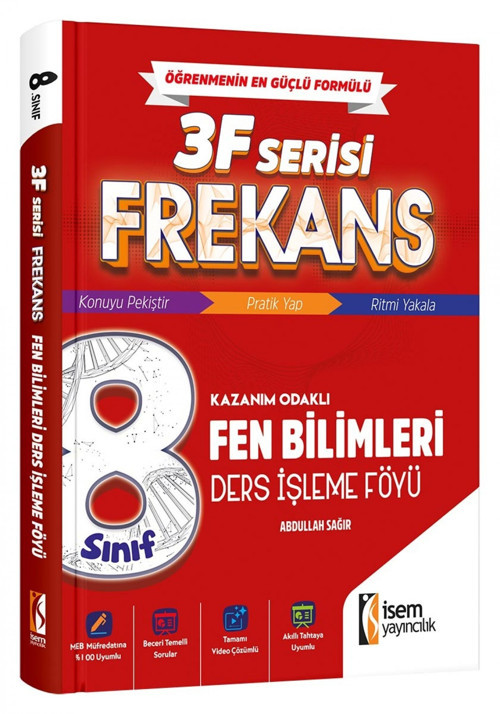 İsem 8. Sınıf Frekans Fen Bilimleri Ders İşleme Föyü İsem Yayıncılık