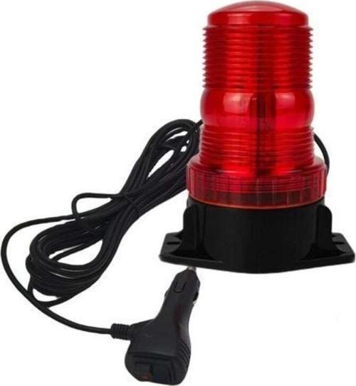 7 Fonksiyonlu Tepe Lambası Çakarlı Mıknatıslı Dikey Model 12-30V Kırmızı / Laık537-2
