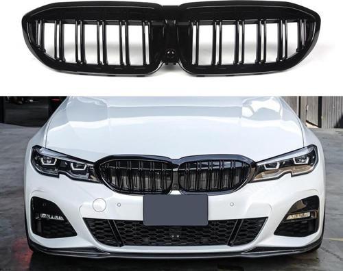 Bmw G20 Ön Panjur Böbrek M3 Model Piano Black Çift Tırnak