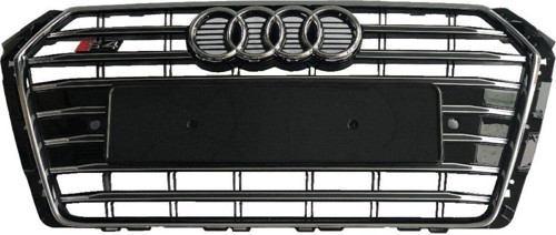 Audi A4 S4 Ön Panjur Izgara 2016 Krom Siyah