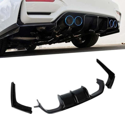 Bmw F30 F80 M3 Vorsteiner Arka Tampon Difüzörü Pianoblack