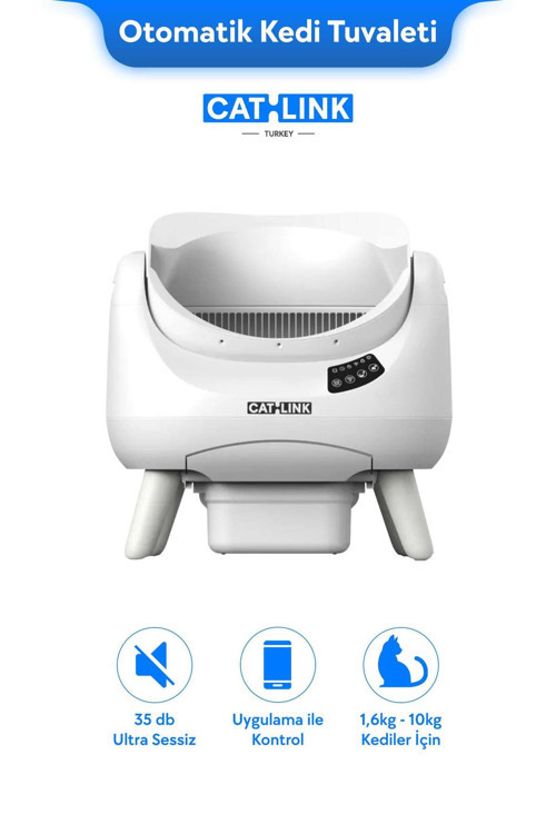 CATLINK Üstü Açık Otomatik Kedi Tuvalet - Scooper Open-X