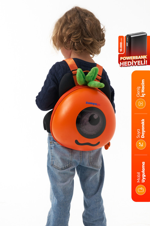 Carrot Led Işıklı Çocuk Sırt Çantası - 10.000 mAh Powerbank Hediyeli