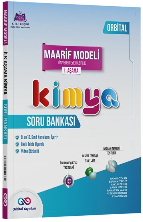 Orbital Yayınları Kimya Maarif Model 1. Aşama Soru Bankası