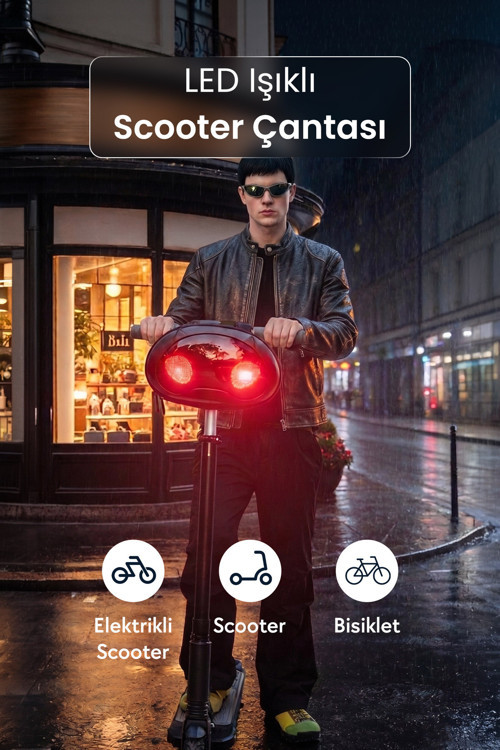 LED Işıklı Akıllı Scooter Çantası - SCT-1