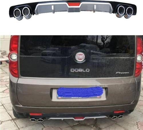 Fiat Doblo 2 Difüzör Arka Tampon Eki 4 Egzoz Çıkışlı
