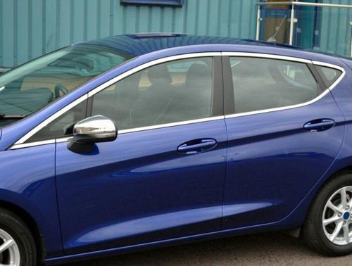 Ford Fiesta Cam Çerçevesi Kenar Çıtası Krom Tamtur 2018+