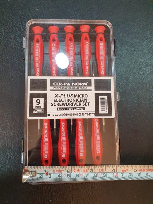 Profesyonel Elektronikçi Tornavida Takımı 9 Parça X-plus