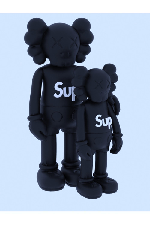 Kaws X Supreme Figür 2'li 20 cm