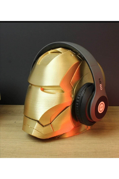 TuransoyCraft Ironman Helmet Kask Dekor Kulaklık Standı