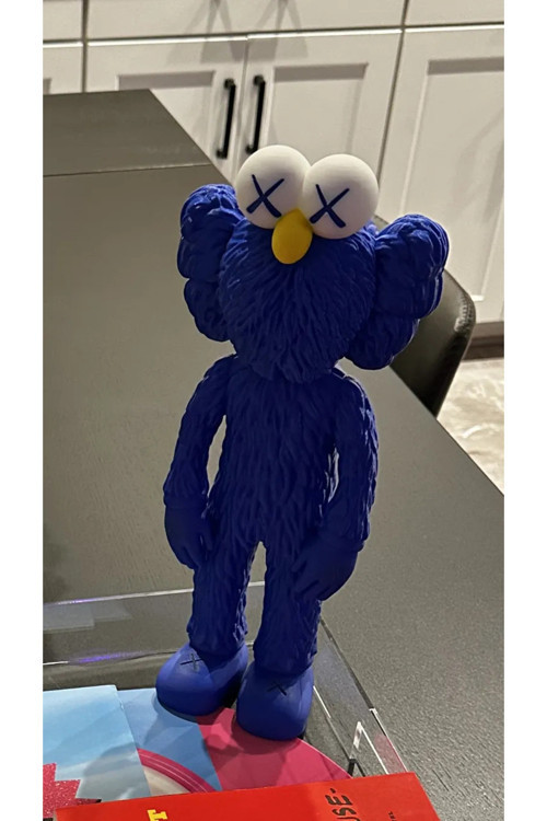 Kaws Boyalı Figür Kaws BFF Boyalı Figür Büyük Boy 20 CM Mavi
