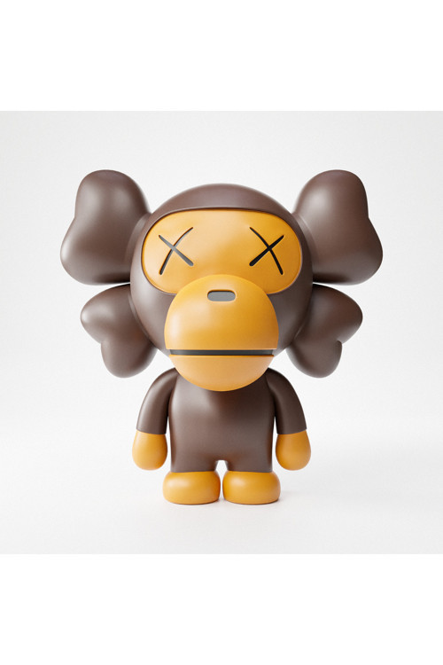 Kaws Maymun Boyalı Figür 13 cm