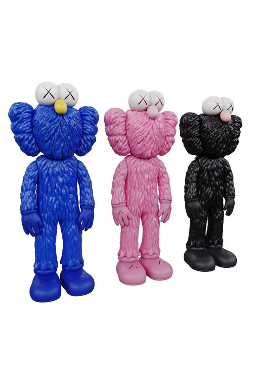 Kaws Bff Kaws En Iyi Arkadaşlar Mavi Pembe Siyah 3'lü Set 20cm Vygjk4829