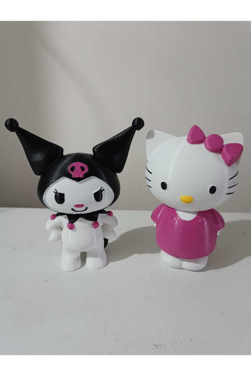 Kuromi - Hello Kitty 2'li Figür Set