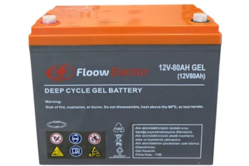 12V 80Ah Jel Akü Bakımsız Derin Deşarj 2026 Üretim