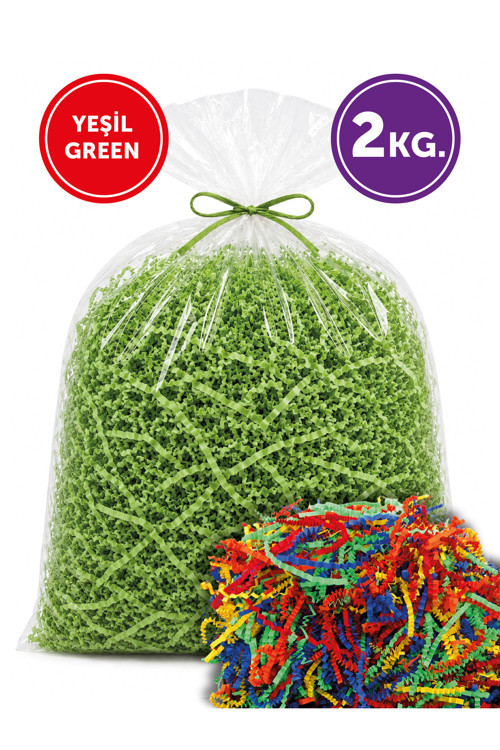 Kırpık Kağıt, Hediye Kutu Süsleme Dolgu Kağıdı – Kırpıntı Z Zigzag Kağıt (2 Kg.)