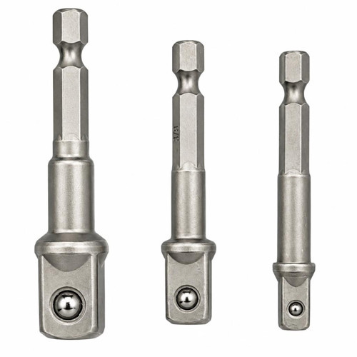 Hex Plus Lokma Adaptörü 3 Parça Set 1/4-3/8-1/2 MM
