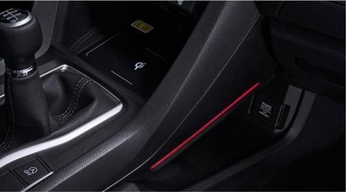 Honda Civic Fc5 Vites Kenar Konsol Ambiyans Aydınlatma Kırmızı 2016+
